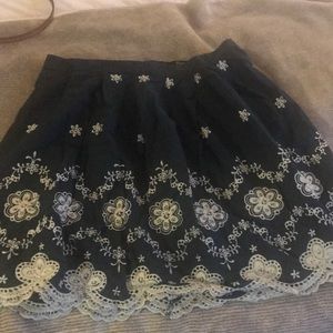 Forever 21 flower skirt!